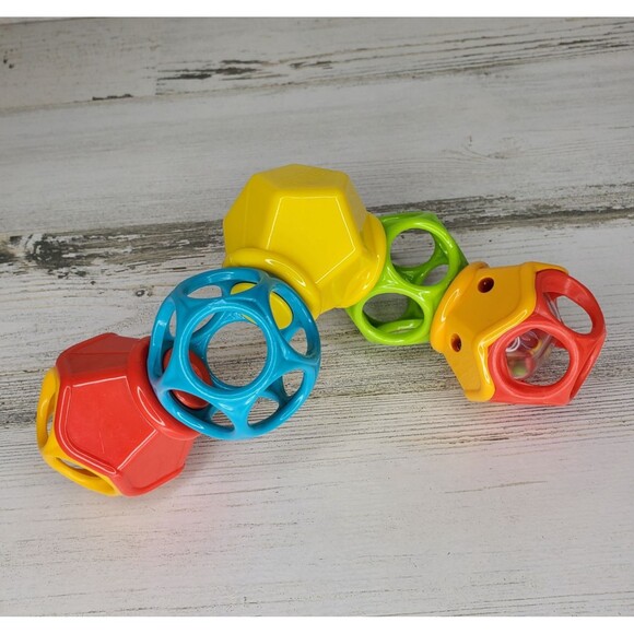 HTF Oball Clicky Twister Easy Grasp Rattle Baby Infant Sensory Toy Click & Twist - Picture 2 of 8